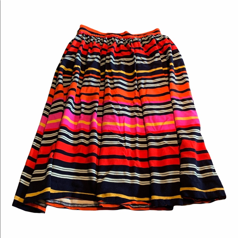 ECI flowy midi striped skirt S